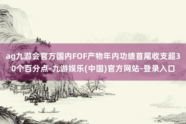 ag九游会官方国内FOF产物年内功绩首尾收支超30个百分点-九游娱乐(中国)官方网站-登录入口