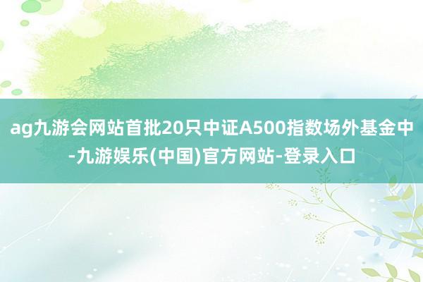 ag九游会网站首批20只中证A500指数场外基金中-九游娱乐(中国)官方网站-登录入口